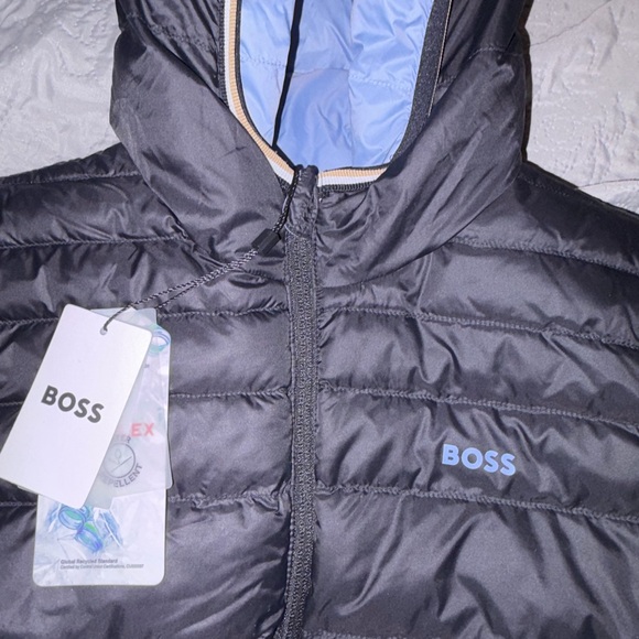 Hugo Boss Other - Boss Kids Puffer Jacket - Black with Light Blue Accents